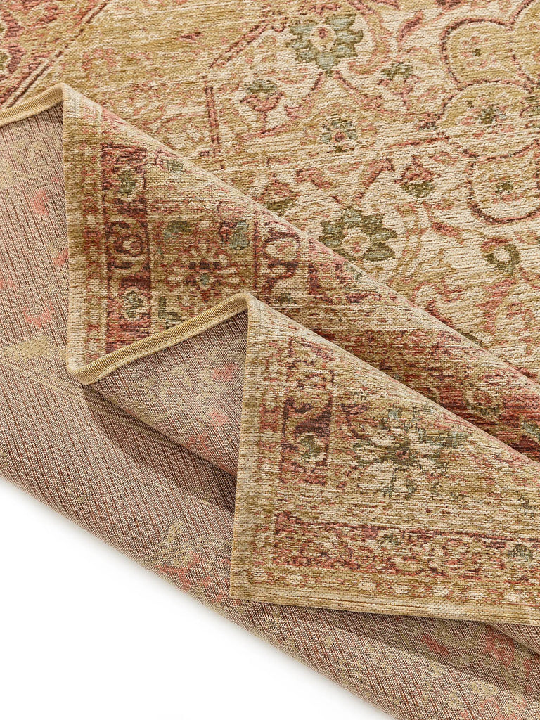 Tapis vintage oriental beige et rouge 240x340 cm