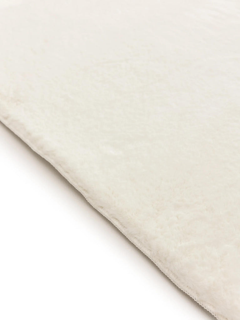 Tapis moderne fausse fourrure blanc 200x290 cm