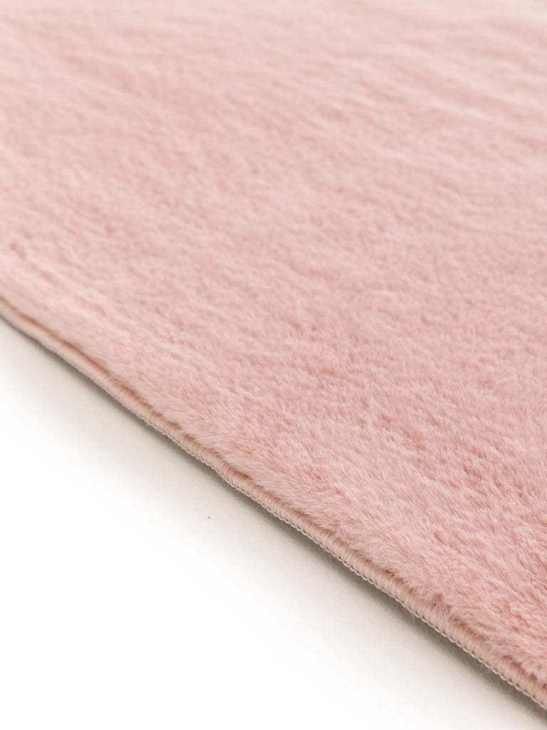 Tapis moderne fausse fourrure rose 230x330 cm