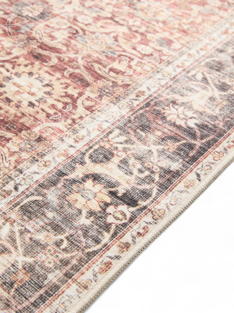 Tapis oriental vintage marron lavable 160x230 cm