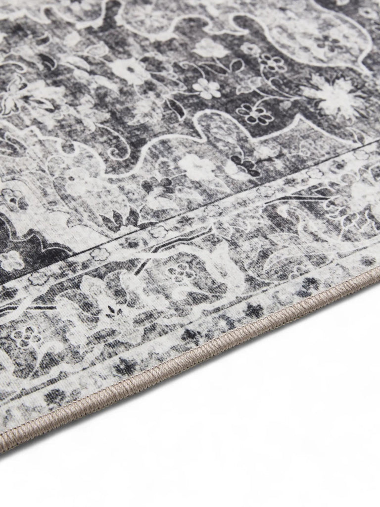 Tapis oriental vintage gris lavable 300x400 cm