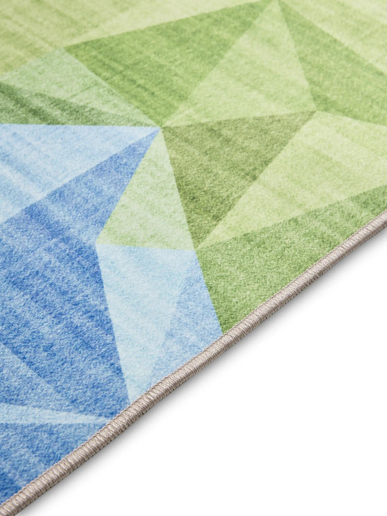 Tapis géométrique arc-en-ciel multicolore lavable 160x230 cm