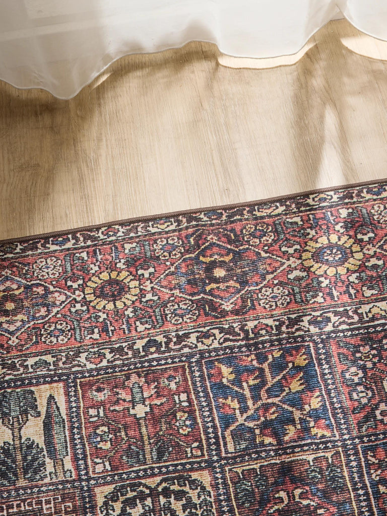 Tapis oriental motif ethnique multicolore lavable 240x340 cm