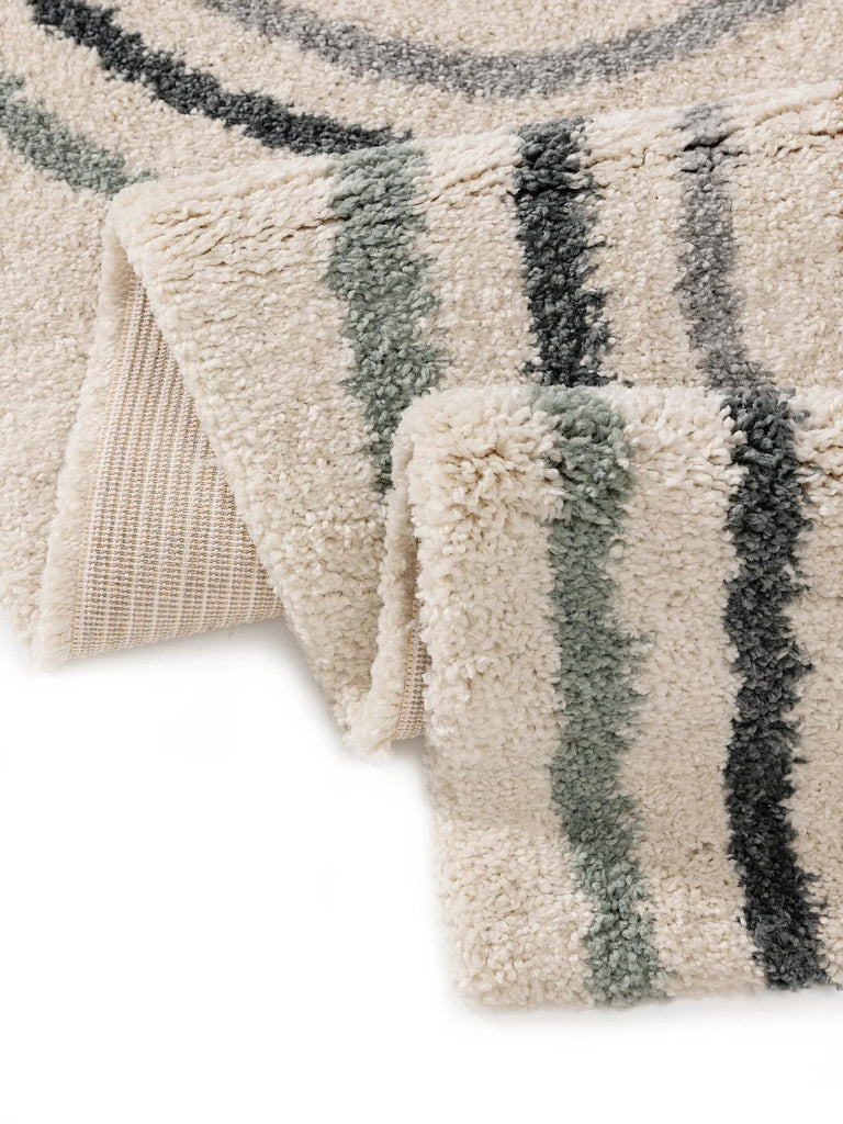 Tapis moderne motif arches enfant beige et multicolore 120x170 cm