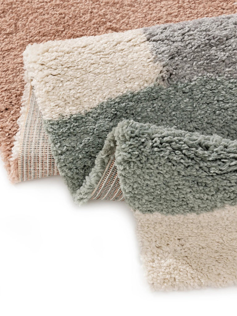 Tapis contemporain motif abstrait enfant multicolore 140x200 cm