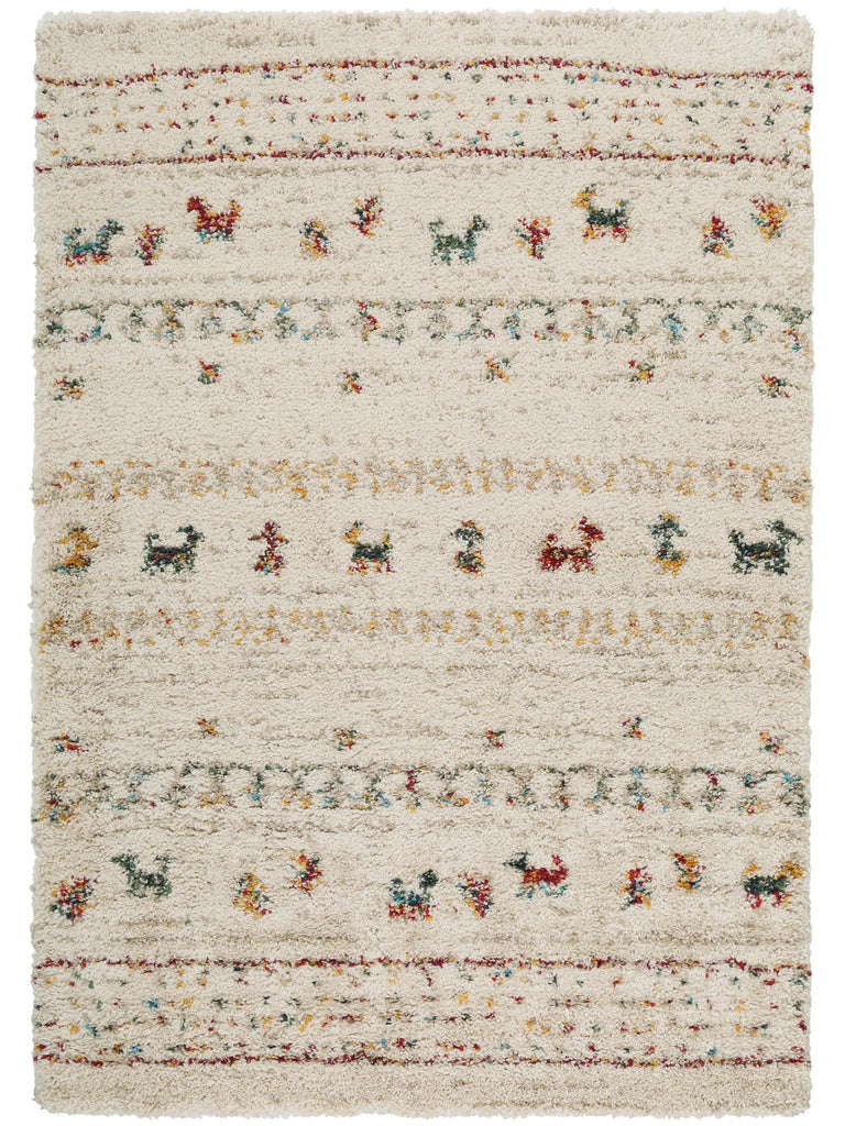 Tapis berbère motif animal beige et multicolore 160x230 cm