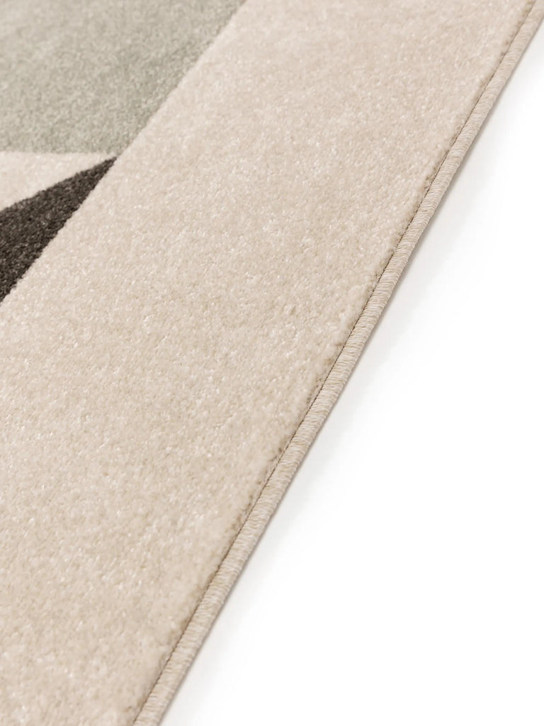 Tapis contemporain motif géométrique beige et multicolore 200x290 cm