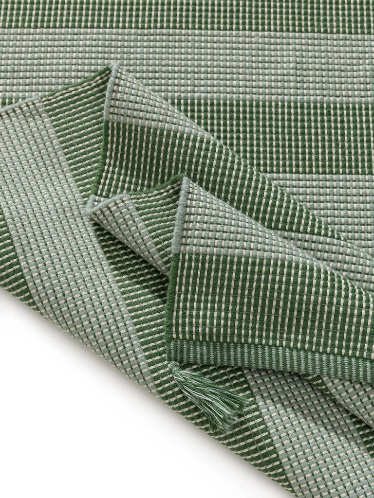 Tapis moderne motif rayé enfant vert 80x150 cm