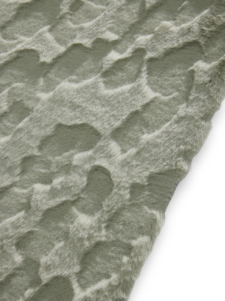 Tapis shaggy design texturé vert sauge 120x170 cm