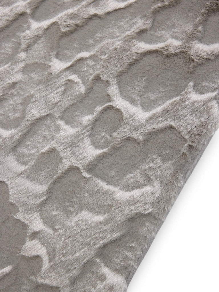 Tapis shaggy design texturé gris clair 160x230 cm