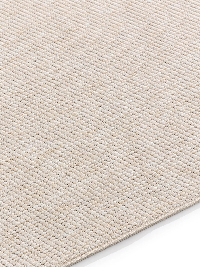 Tapis scandinave tressé à plat blanc d'intérieur et d'extérieur 80x150 cm