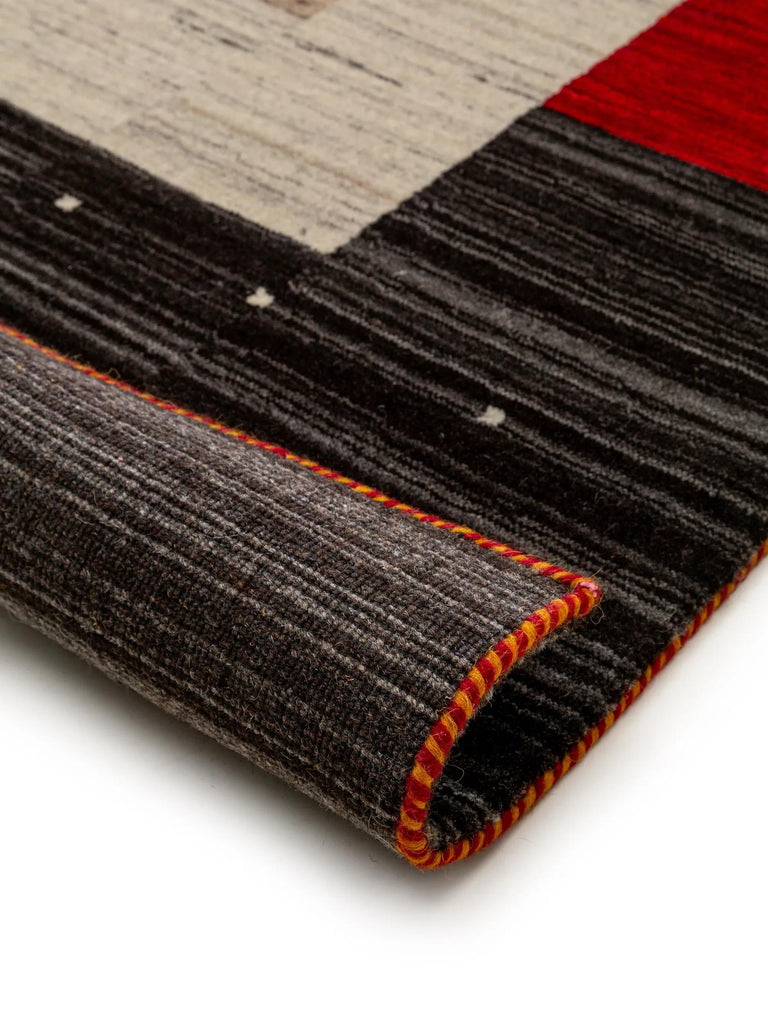 Tapis ethnique inspiration berbère multicolore en laine 200x300 cm