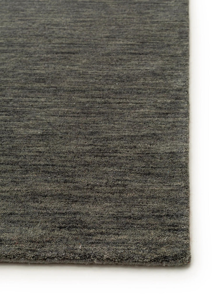 Tapis moderne chiné gris foncé en laine 200x300 cm