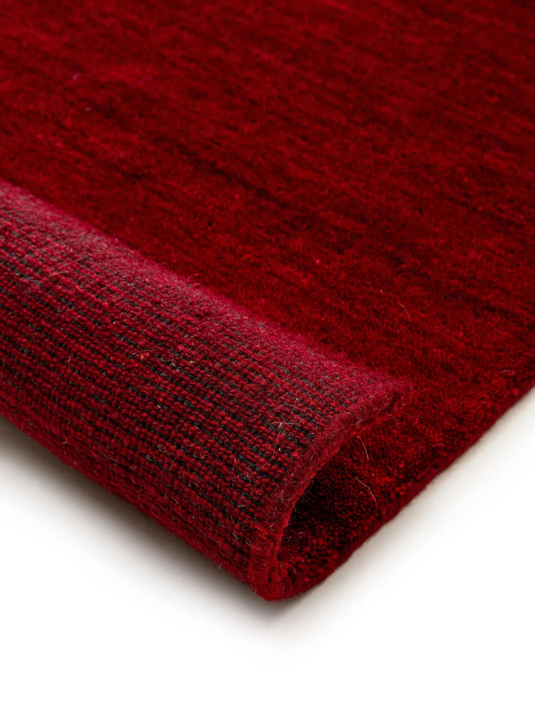 Tapis moderne chiné bordeaux en laine 160x230 cm