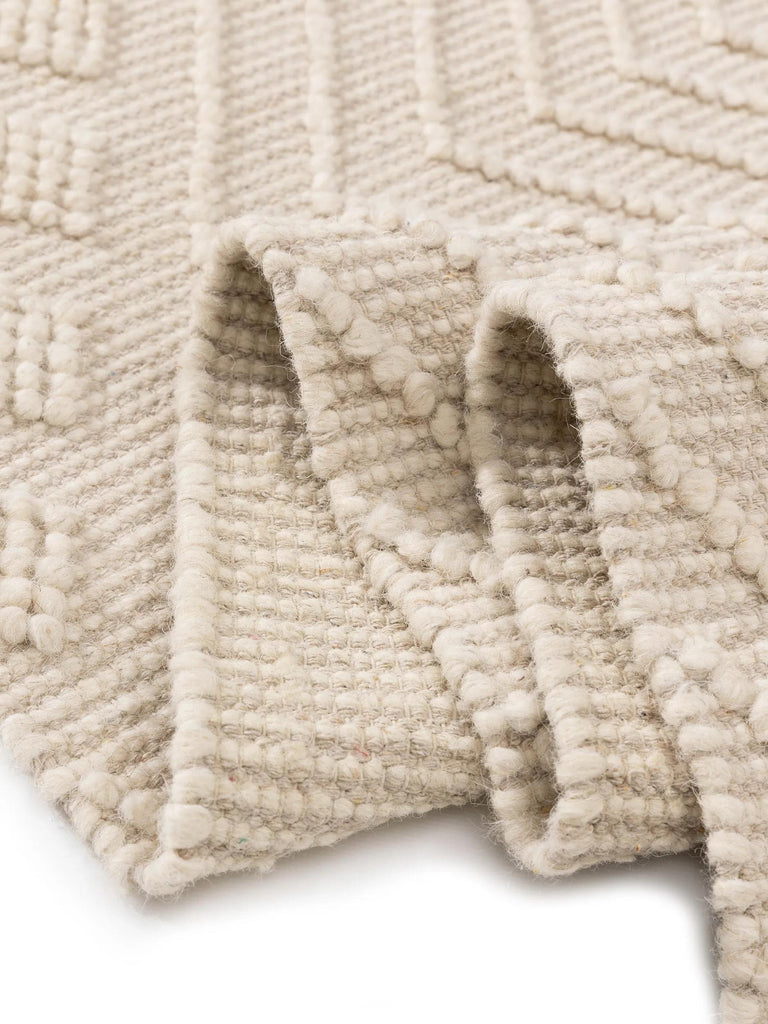 Tapis moderne inspiration ethnique crème 160x230 cm