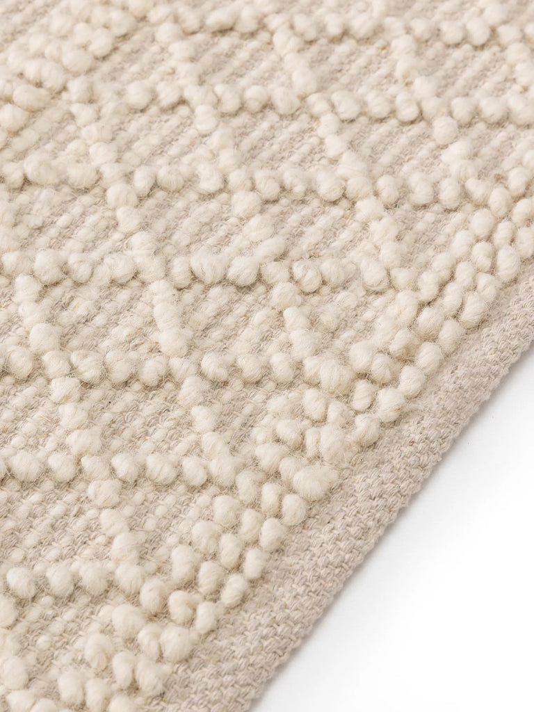 Tapis moderne inspiration berbère crème 160x230 cm