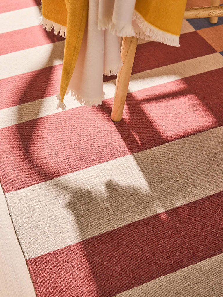 Tapis géométrique multicolore en laine 120x170 cm