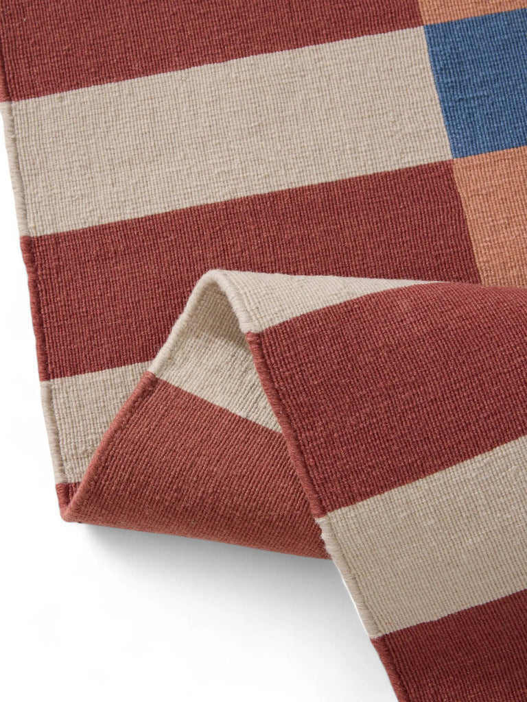 Tapis géométrique multicolore en laine 250x350 cm