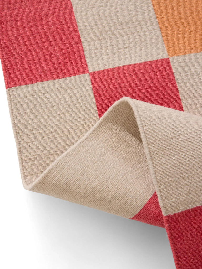 Tapis géométrique rayé multicolore en laine 300x400 cm