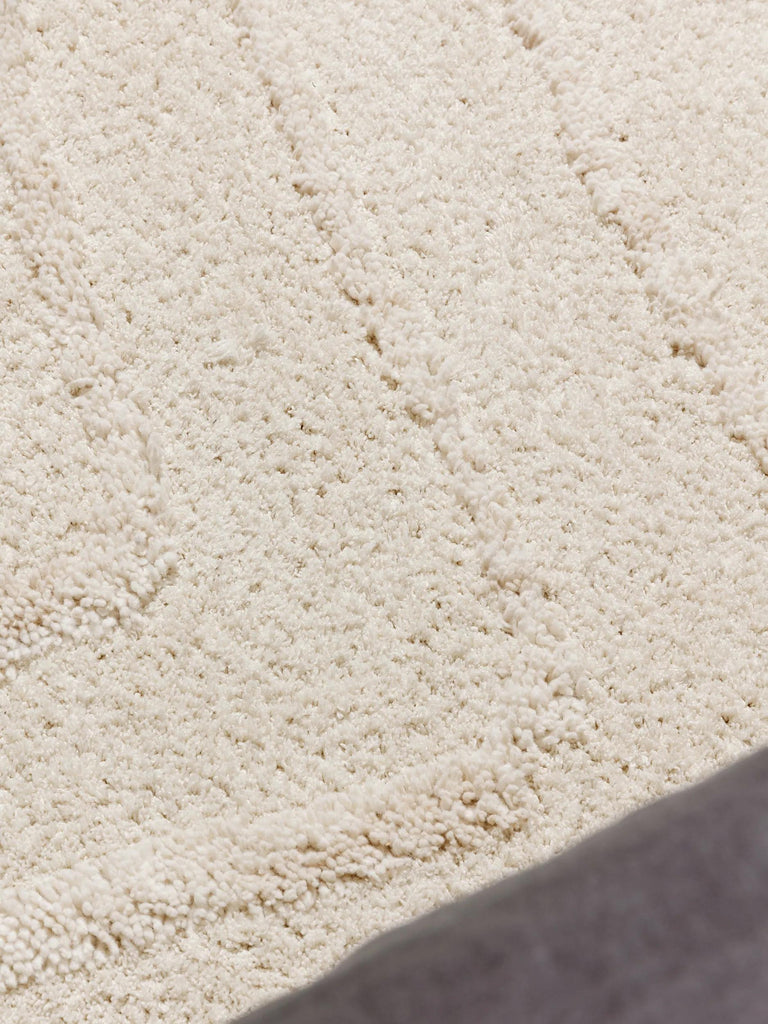 Tapis design motif contemporain crème 160x230 cm