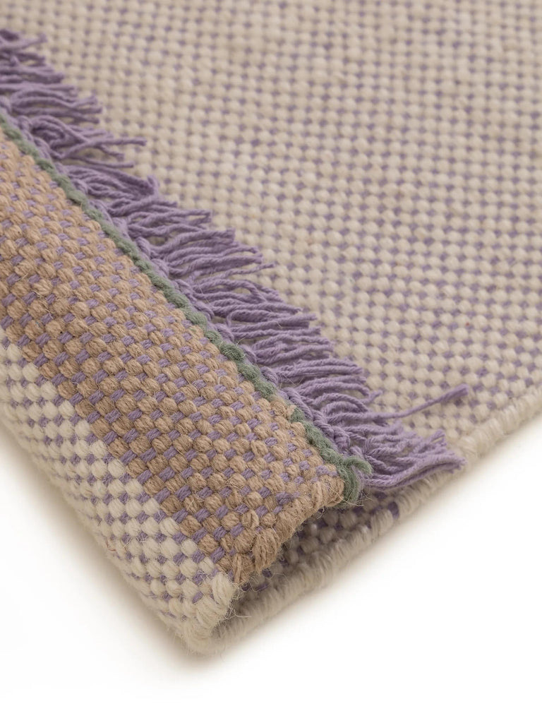 Tapis bohème inspiration scandinave violet 120x170 cm