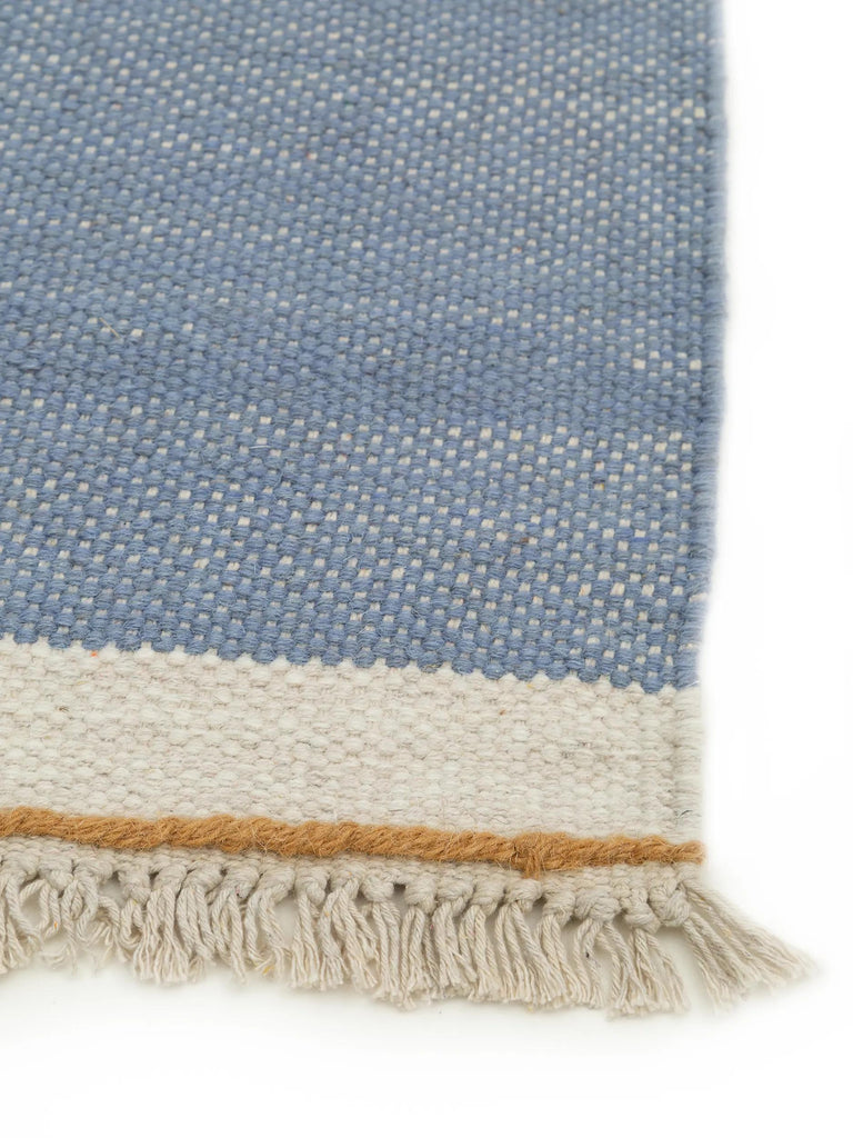 Tapis bohème inspiration scandinave bleu 160x230 cm