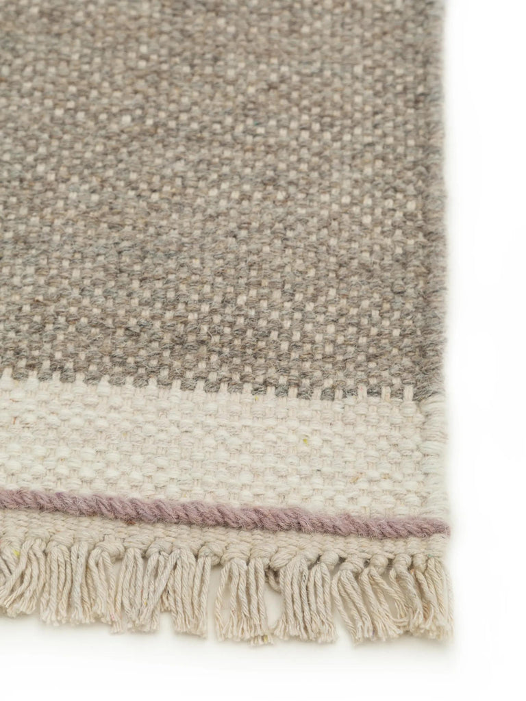 Tapis bohème inspiration scandinave gris 80x120 cm