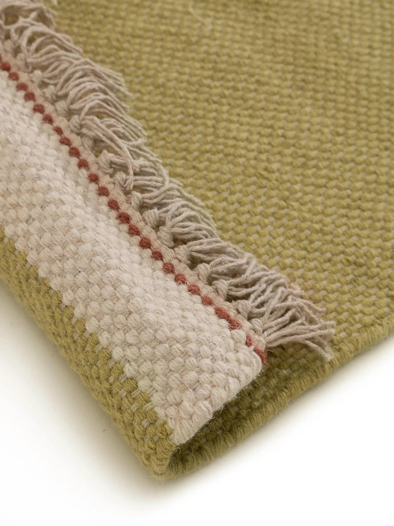 Tapis bohème inspiration scandinave vert khaki 120x170 cm