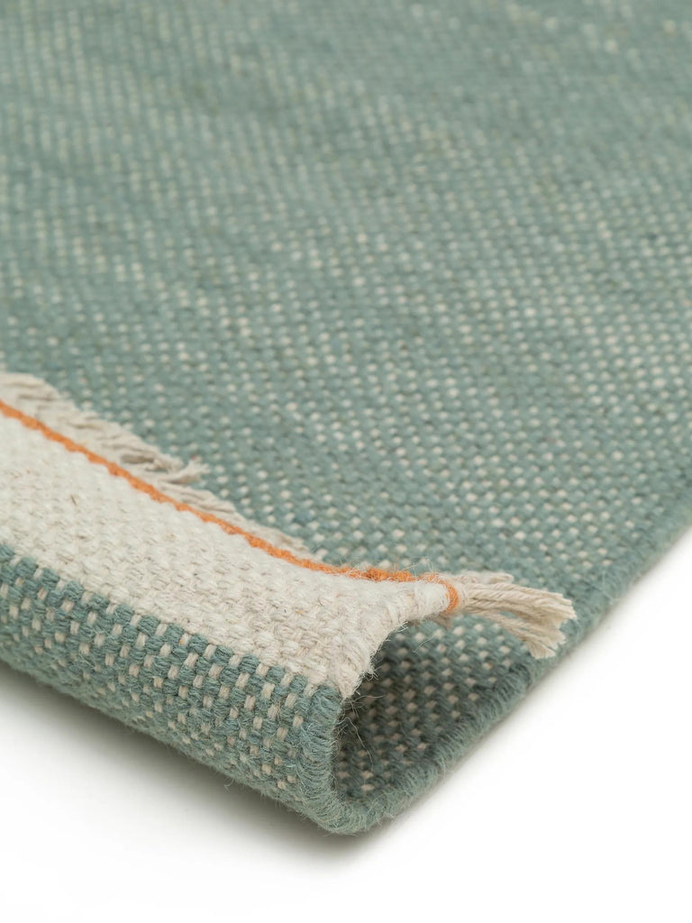 Tapis bohème inspiration scandinave vert menthe 120x170 cm