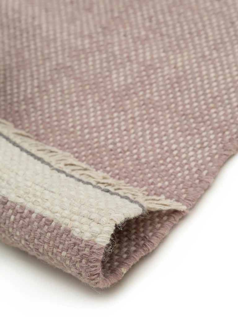 Tapis bohème inspiration scandinave rose 80x120 cm