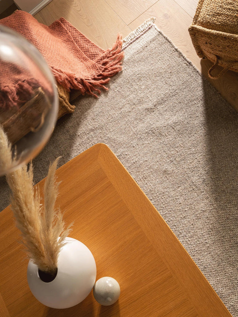 Tapis bohème inspiration scandinave gris 160x230 cm