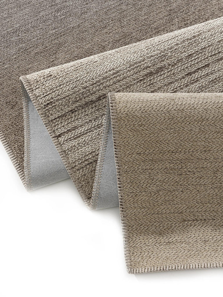 Tapis moderne dégradé marron et beige d'intérieur et d'extérieur 120x170 cm