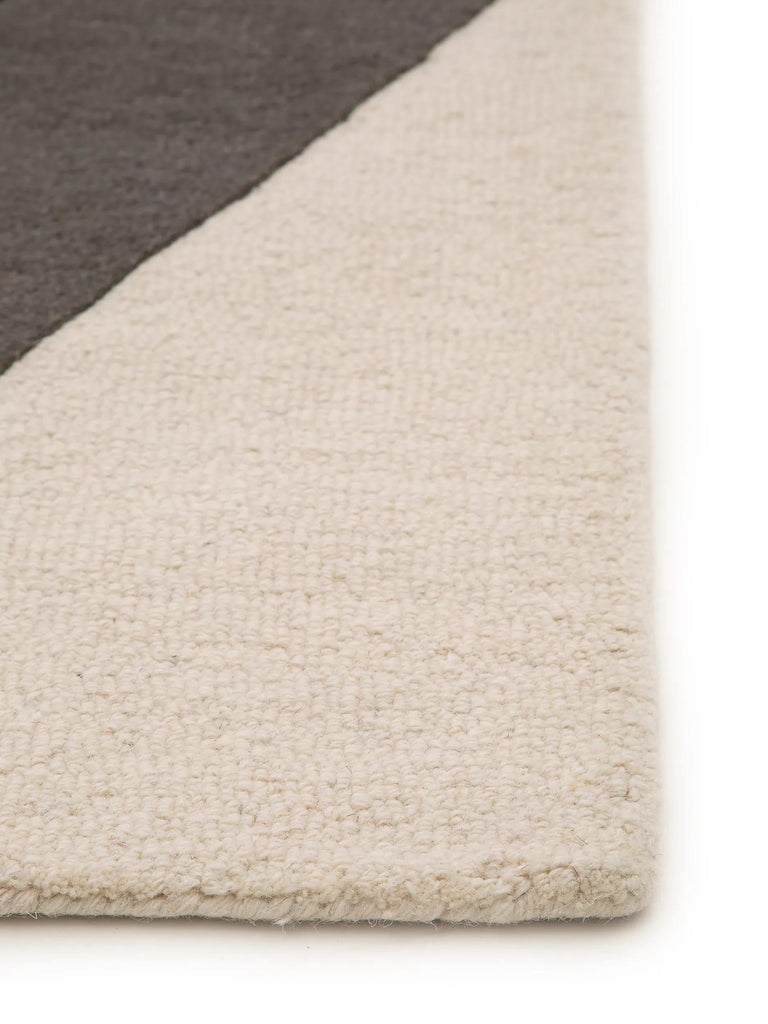 Tapis contemporain tons beige et gris en laine 120x170 cm