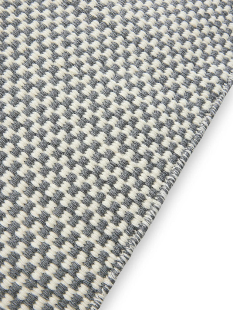 Tapis scandinave uni gris en laine 250x350 cm