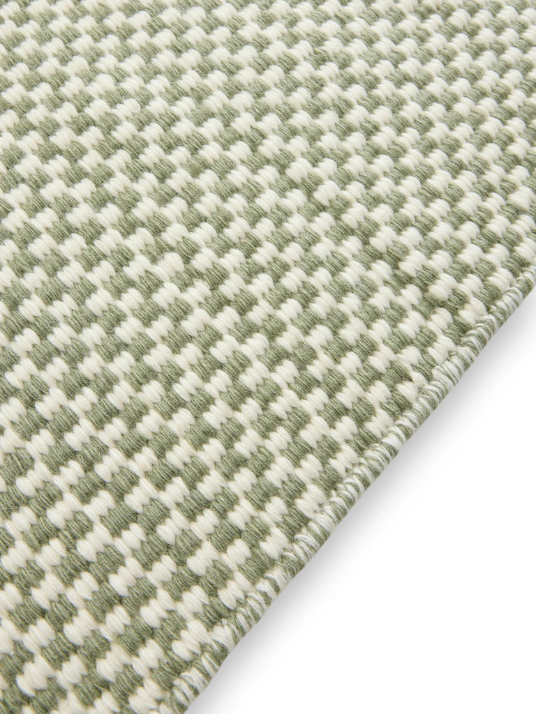 Tapis scandinave uni vert en laine 250x350 cm