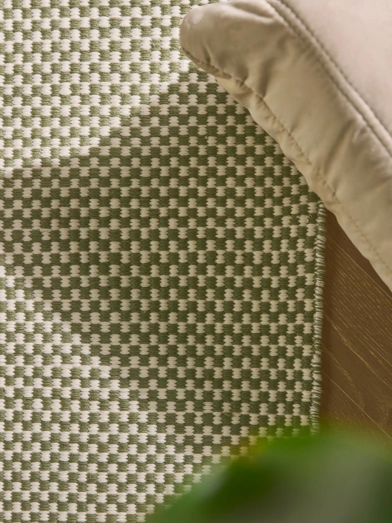 Tapis scandinave uni vert en laine 250x350 cm