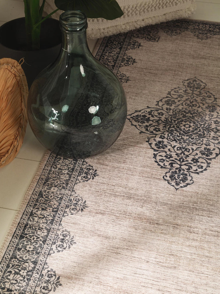 Tapis oriental de couloir gris 80x240 cm