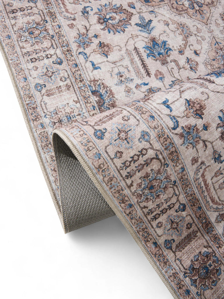 Tapis oriental de couloir beige 80x240 cm