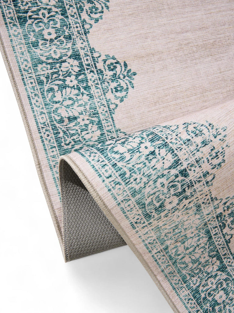 Tapis oriental de couloir turquoise 80x240 cm