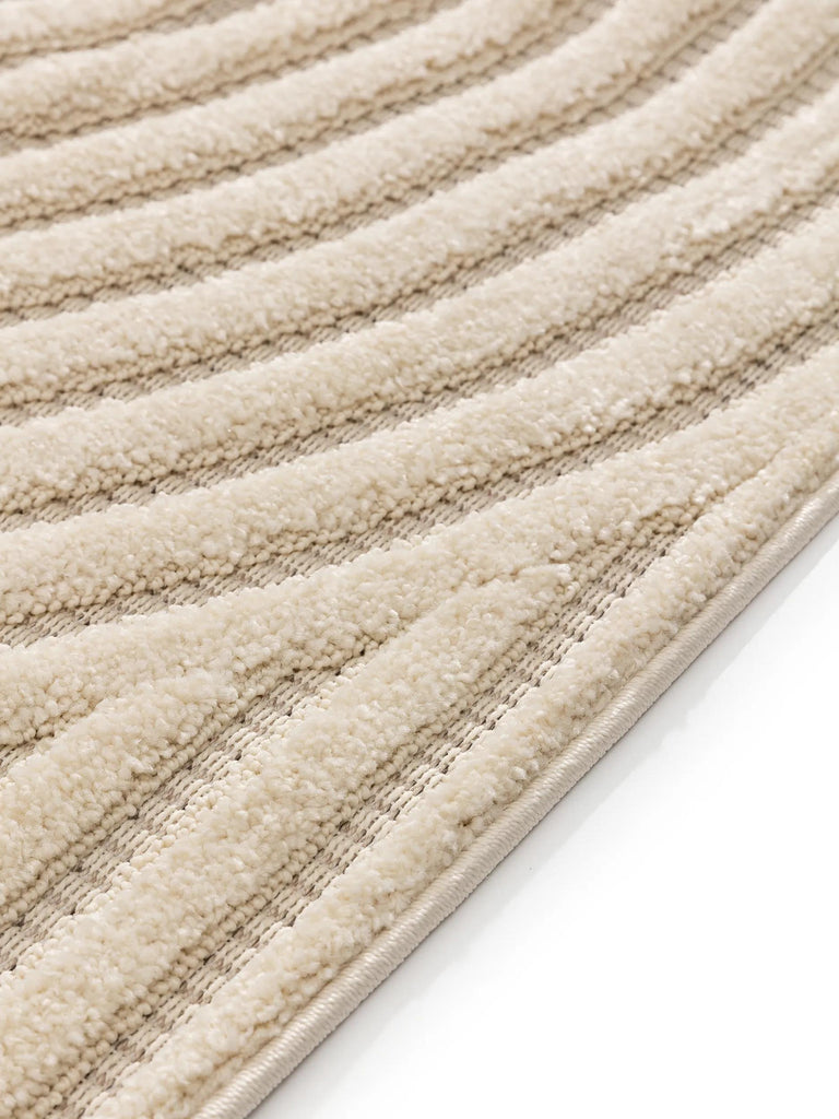 Tapis moderne demi arches beige 200x290 cm