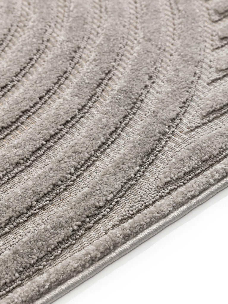 Tapis moderne demi arches gris 200x290 cm