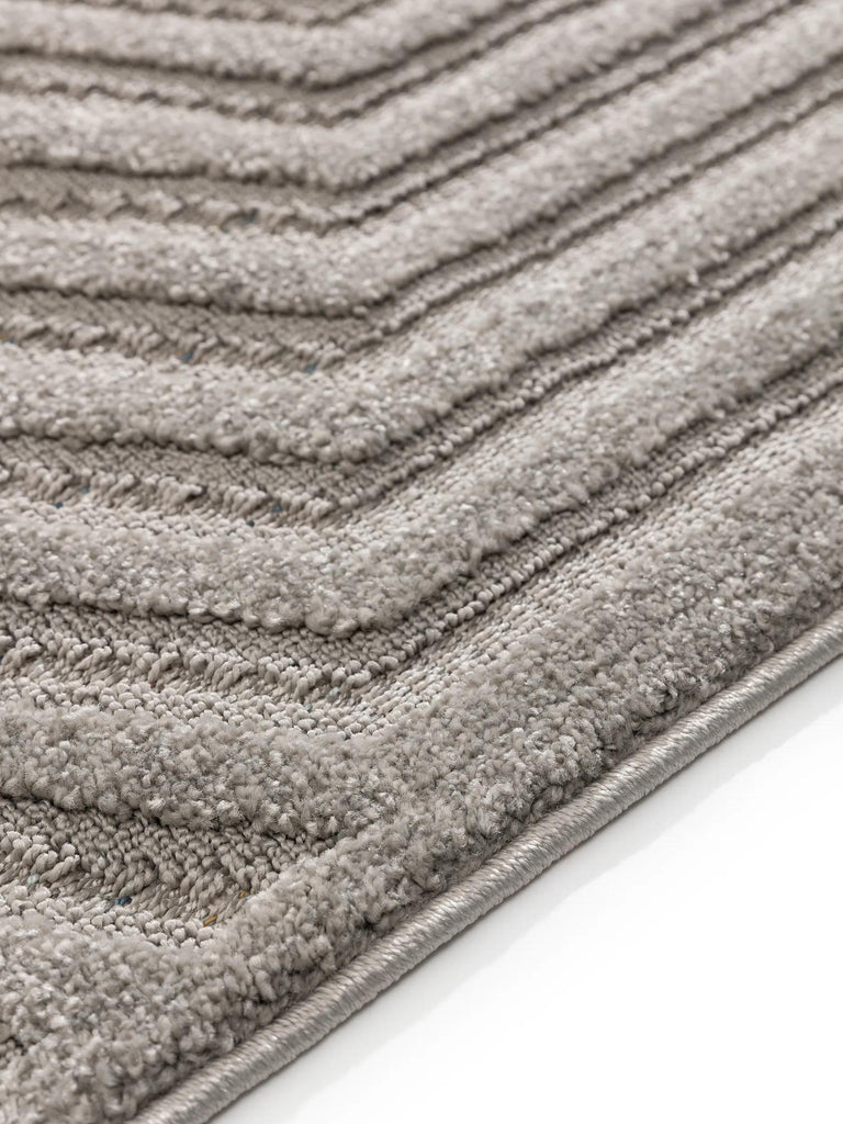 Tapis moderne lignes géométriques gris 300x400 cm