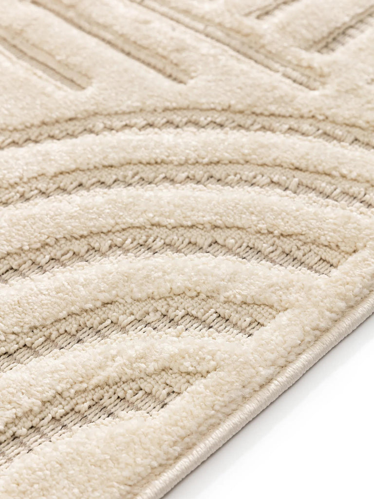 Tapis moderne arche géométrique beige 160x230 cm