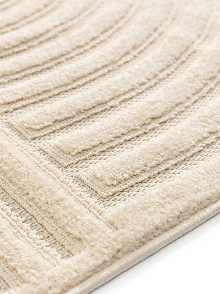 Tapis moderne triple arches beige 160x230 cm