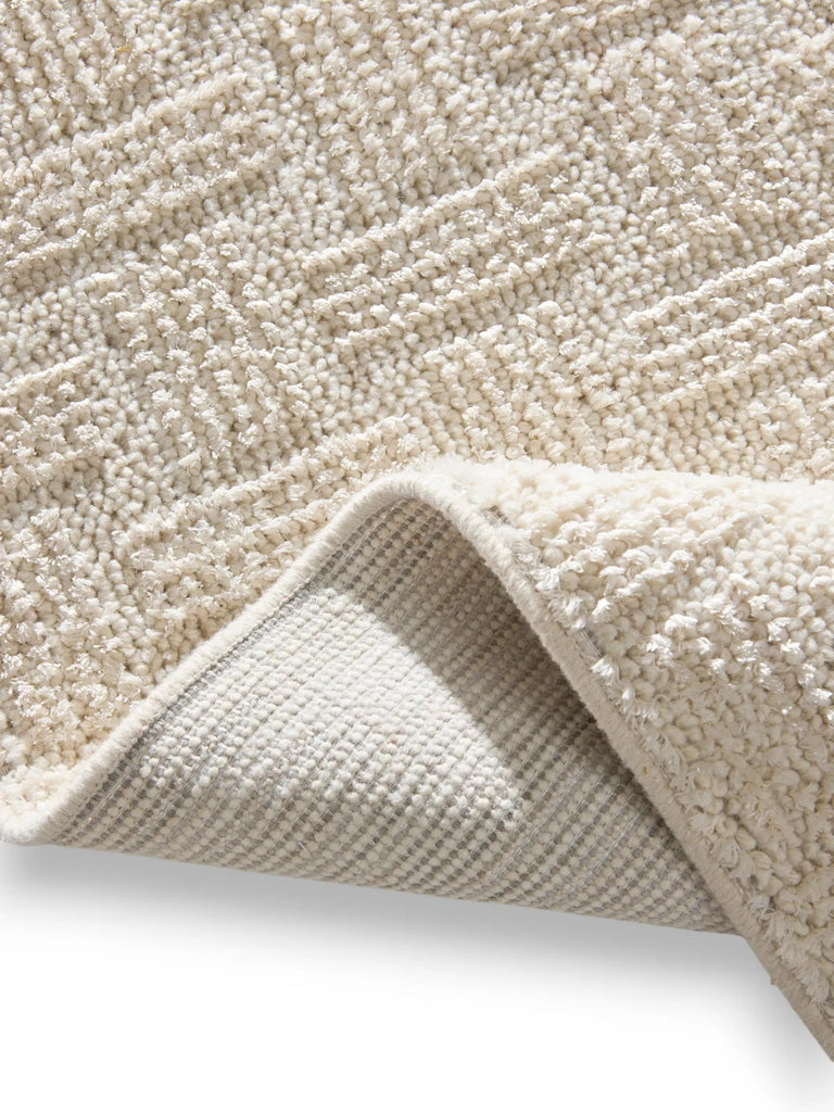 Tapis moderne tressé crème 235x350 cm