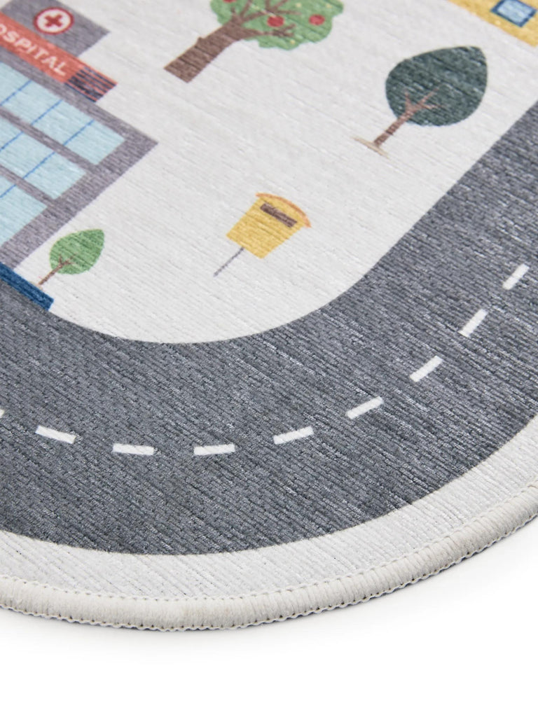 Tapis tapis de jeux voiture enfant crème 160x230 cm