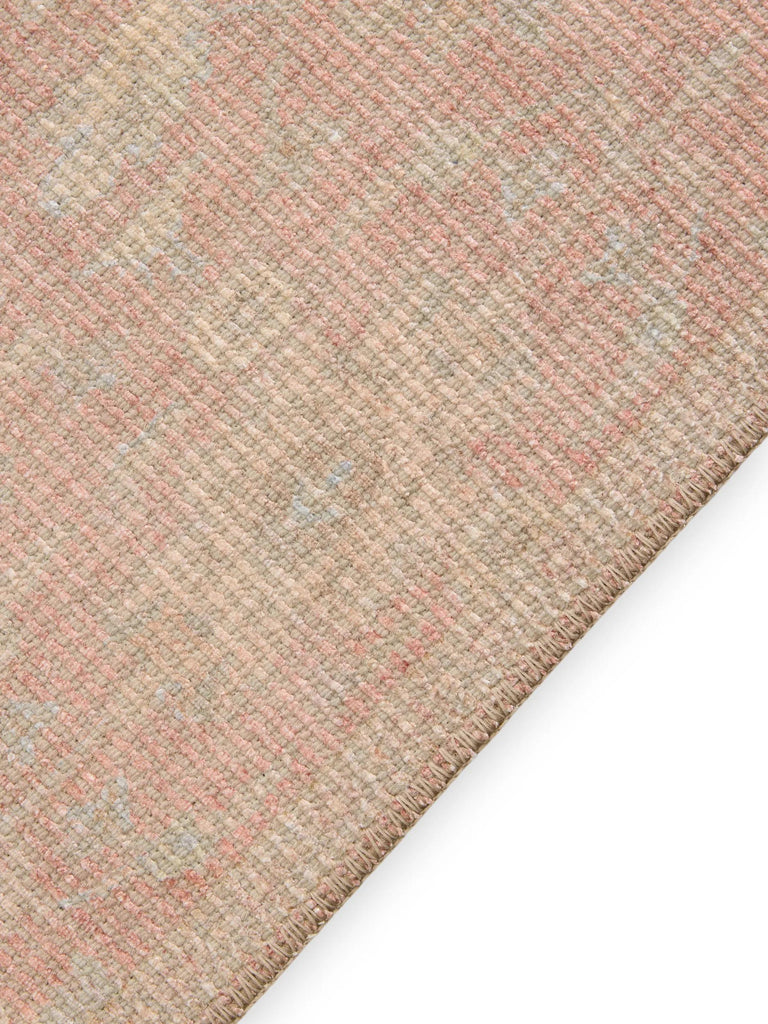 Tapis vintage motif à fleur de couloir rouge 80x250 cm