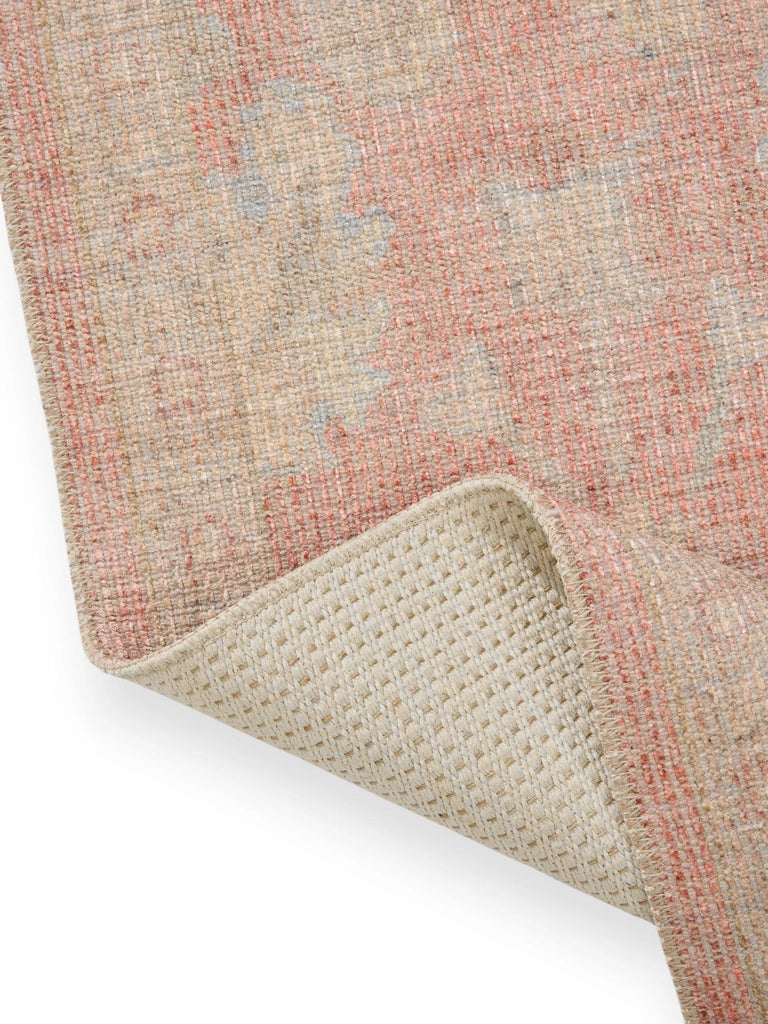 Tapis vintage motif à fleur rouge 150x230 cm