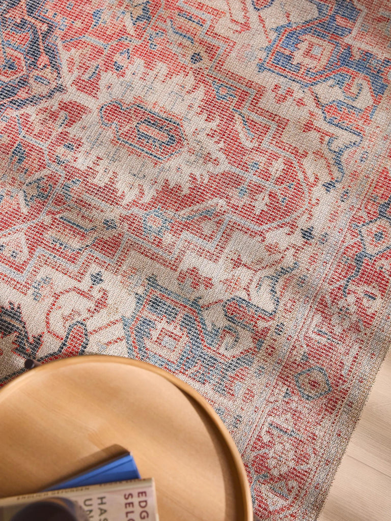 Tapis oriental style bohème rouge 300x400 cm