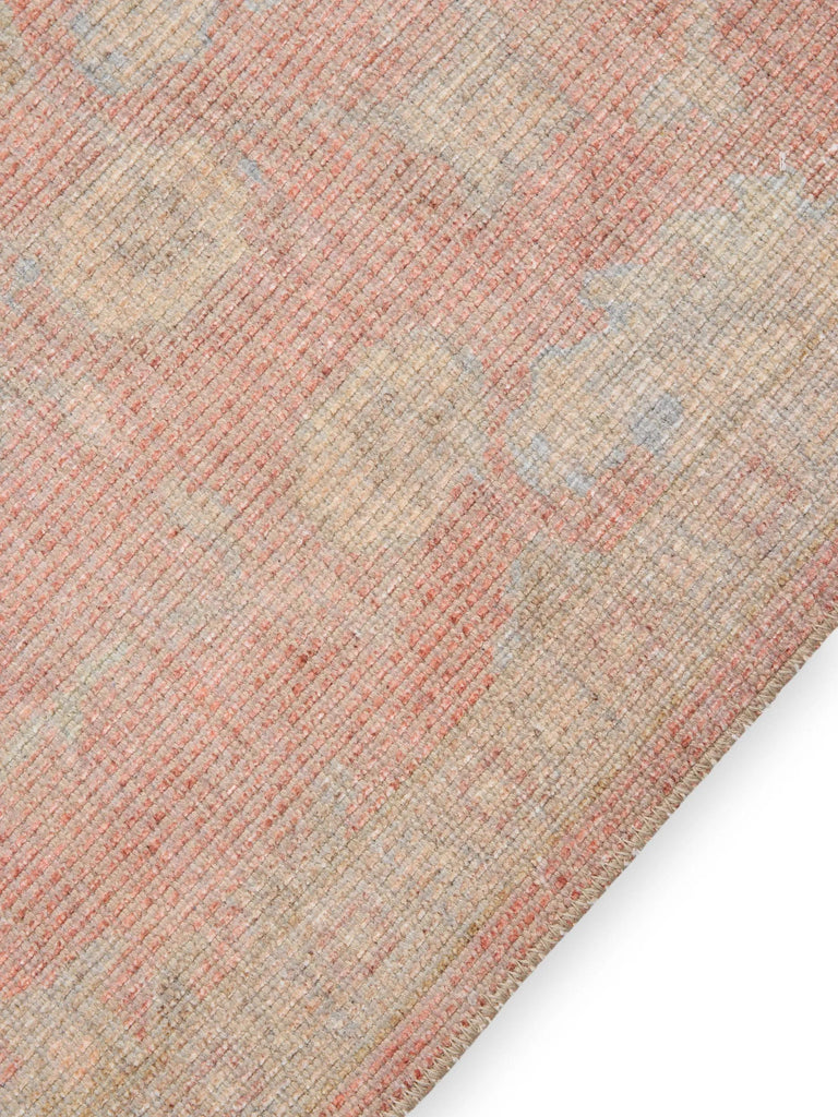 Tapis vintage motif à fleur rouge 150x230 cm